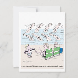 Cartão De Festividades Rough Waves Summer Vaces