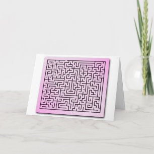 Cartão De Festividades Roxo Haze Maze