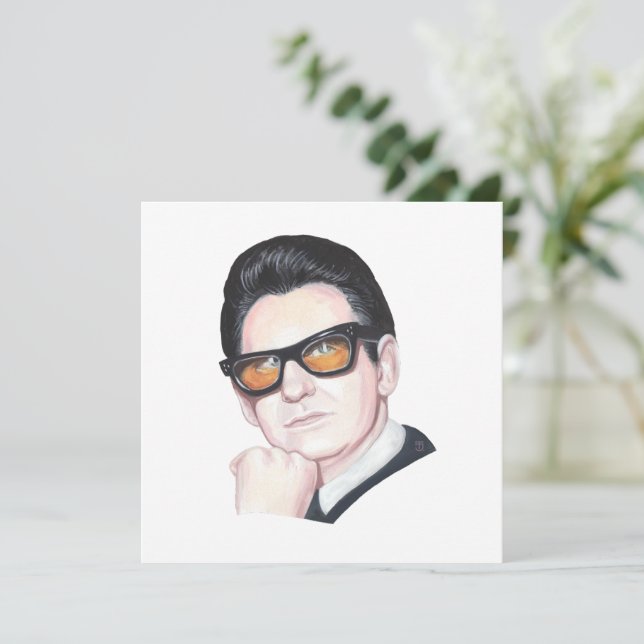 Cartão De Festividades Roy Orbison (Em pé/Frente)