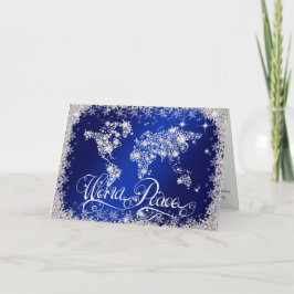 Cartão De Festividades Royal Blue MLD PEACE Diamantes PERSONALIZADOS