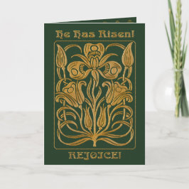 Cartão De Festividades Roycroft Páscoa Hunter Green (Personalizado)