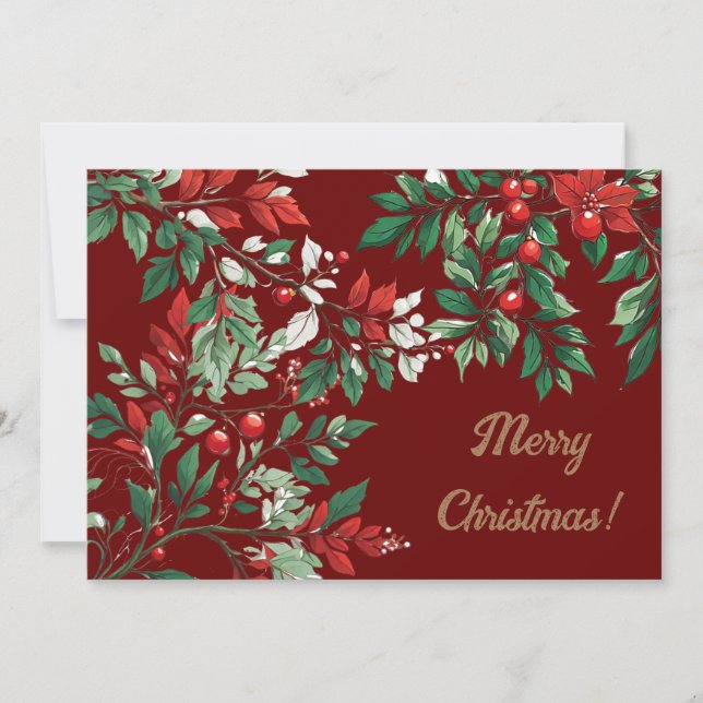 Cartão De Festividades Rua de Natal (Frente)