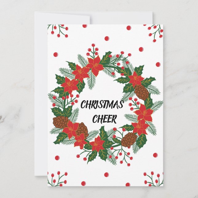 Cartão De Festividades Rua de Natal (Frente)