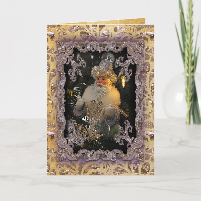 Cartão De Festividades Rua de Natal Nicholas Victorian (Frente)