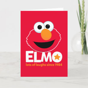 Cartão De Festividades Rua Sésamo Elmo Muitas filhas desde 1984