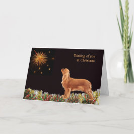 Cartão De Festividades Ruby Christmas Cavalier