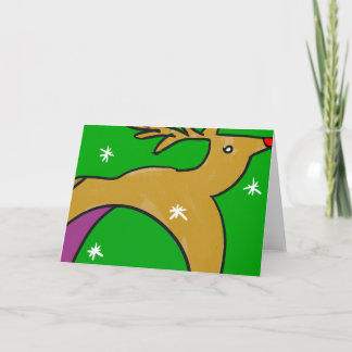 Cartão De Festividades Rudolph, Holiday Originals by GLetzArt