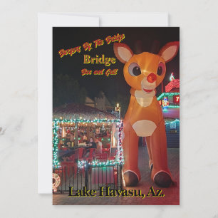 Cartão De Festividades Rudolph na Burgers pela Ponte