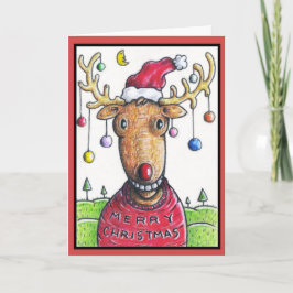 Cartão De Festividades Rudolph The Red Nosed Christmas Tree