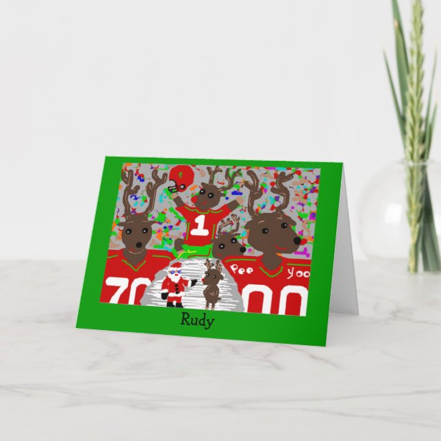 Cartão De Festividades Rudy (Frente)