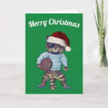 Cartão De Festividades Rugby Christmas Card<br><div class="desc">A perfect Rugby Christmas Card</div>