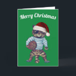 Cartão De Festividades Rugby Christmas Card<br><div class="desc">A perfect Rugby Christmas Card</div>