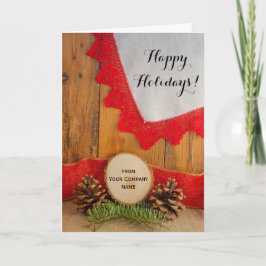 Cartão De Festividades Russo Pines Barn Madeira Comercial Natal