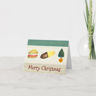 Cartão De Festividades Rustic Cosy Biscuits Cookies Christmas Card