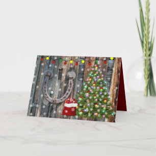 Cartão De Festividades Rustic Country Charm Christmas