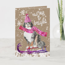 Rustic Kraft Cachorro Alegre e Radiante Lá Fora Pu