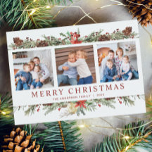 Rustic Watercolor, Natal Botânico 3 Foto