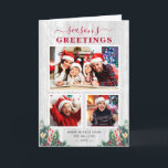 Cartão De Festividades Rustic White Wood Floral Seasons Saudações 3 Foto<br><div class="desc">Enviando suas saudações da temporada com este "Cartão de Feriado de 3 Fotos do Latido Rustic Birch Mistletoe Happiest Holidays". (1) Para mais personalização, clique no link "personalizar mais" e use nossa ferramenta design para modificar esse modelo. (2) Se você prefere papéis mais espessos / Término da matéria, talvez considere...</div>