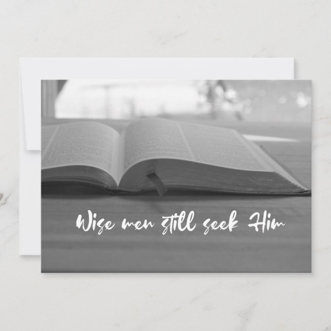 Cartão De Festividades Sábios Ainda O Procuram Natal (Frente)