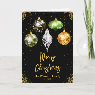 Cartão De Festividades Safari Adornos de Natal Feliz Natal