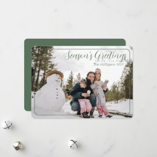 Cartão De Festividades Sage Frame Season saúda a foto