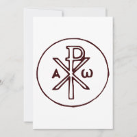 Sagrado Cristograma Chi-Rho Arte Refinado