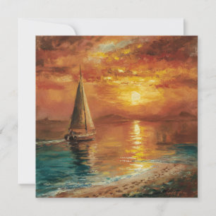 Cartão De Festividades Sail Away