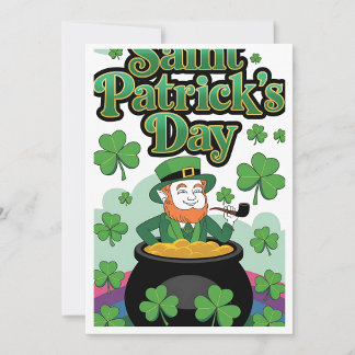 Cartão De Festividades Saint Patrick's Day Holiday Card 
