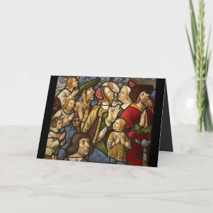 Cartão De Festividades Saints and Worshippers in Adoration