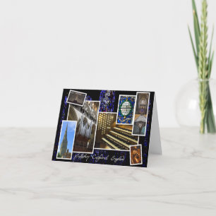 Cartão De Festividades Salisbury Cathedral Christmas greetings