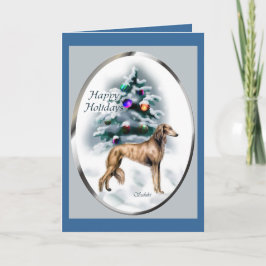 Cartão De Festividades Saluki Christmas Gifts