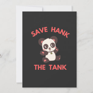 Cartão De Festividades Salvar Hank O Tanque Engraçado