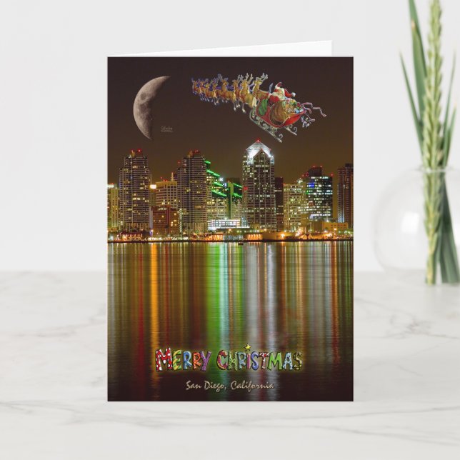 Cartão De Festividades San Deigo Christmas (Frente)