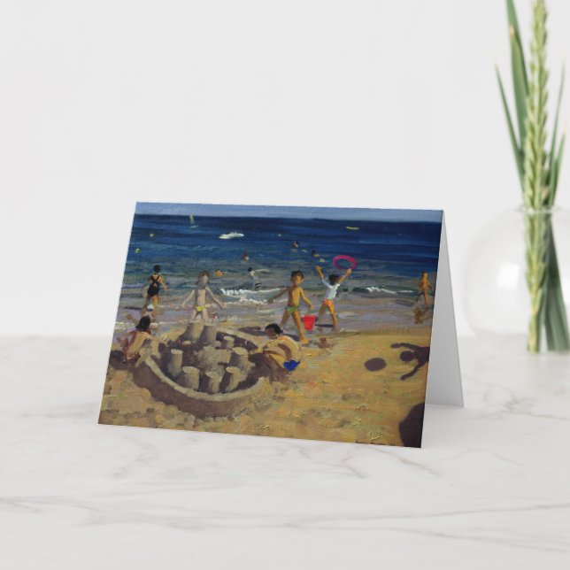 Cartão De Festividades Sandcastle França 1999 (Frente)