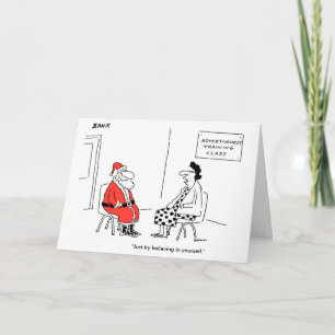 Cartão De Festividades Santa Assertiveness Xmas Card