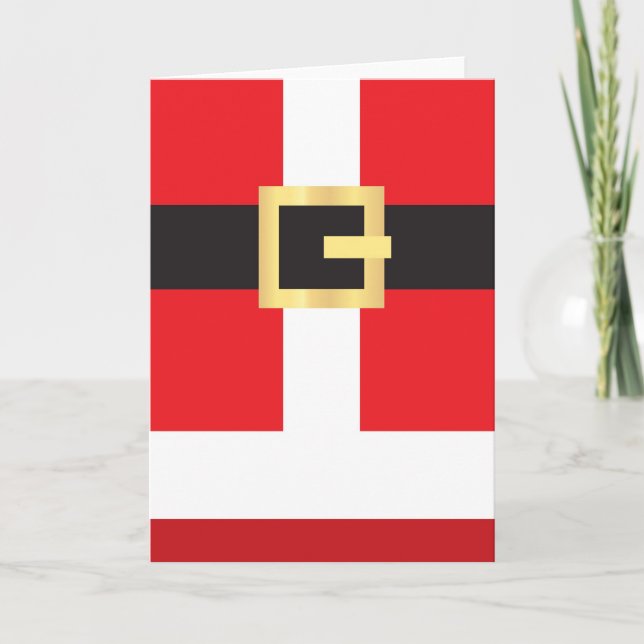 Cartão De Festividades santa card (Frente)