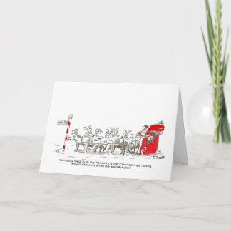 Cartão De Festividades Santa Christmas Card