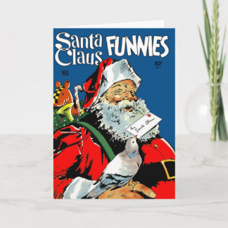 Cartão De Festividades Santa Claus Funnies
