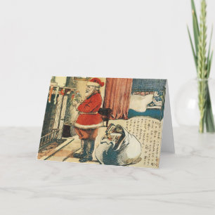 Cartão De Festividades Santa Claus in Japan, 1914