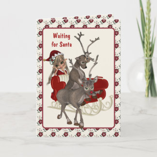 Cartão De Festividades Santa Claus is Late Christmas Card