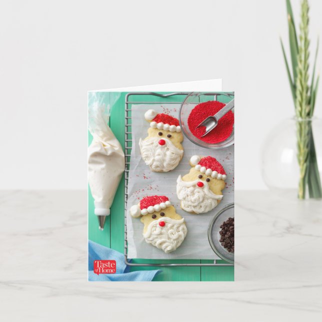 Cartão De Festividades Santa Claus Sugar Cookies (Frente)