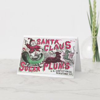 Cartão De Festividades Santa Claus Sugar Plums