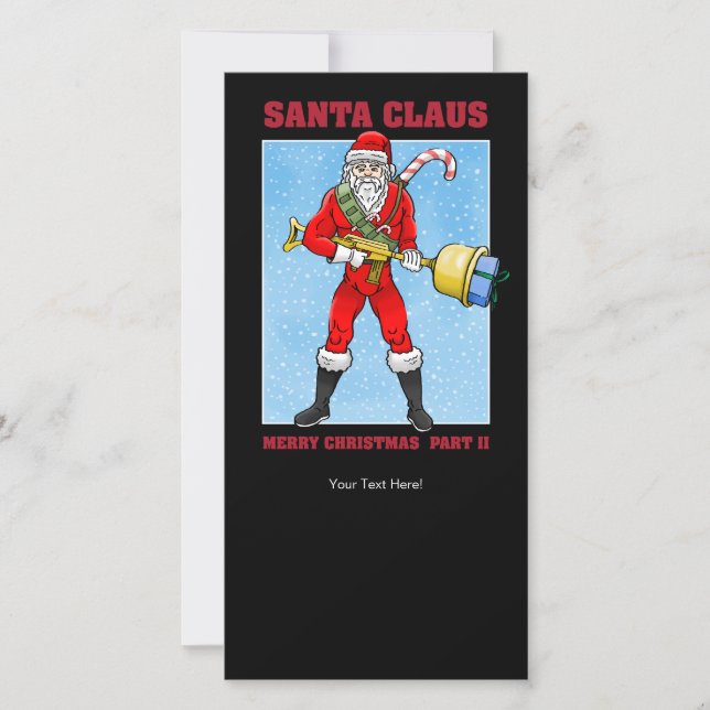 Cartão De Festividades Santa Claus's Gift Distribution (Frente)