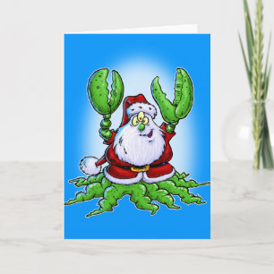 Cartão De Festividades Santa Claws
