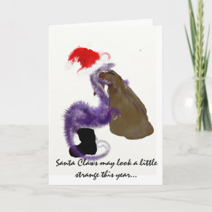 Cartão De Festividades Santa Claws