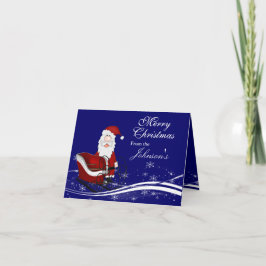 Cartão De Festividades Santa & His Sleigh Christmas