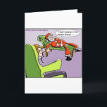 Cartão De Festividades Santa In Therapy Funny Christmas Gifts & Tees<br><div class="desc">You are viewing a Rick London cartoon gifts, tees, or collectibles titled "Santa In Therapy". We are honored you visited us. Here you will find award-winning cartoons by the team of Londons Times Cartoons, ranked #1 offbeat cartoon on Google since 2005 We offer the funniest highest quality tees, mugs, mouse...</div>