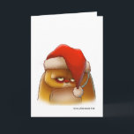 Cartão De Festividades Santa Kitty Christmas card<br><div class="desc">Ring in the holiday season with this festival feline.</div>