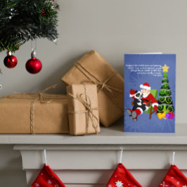 Cartão De Festividades Santa Panda