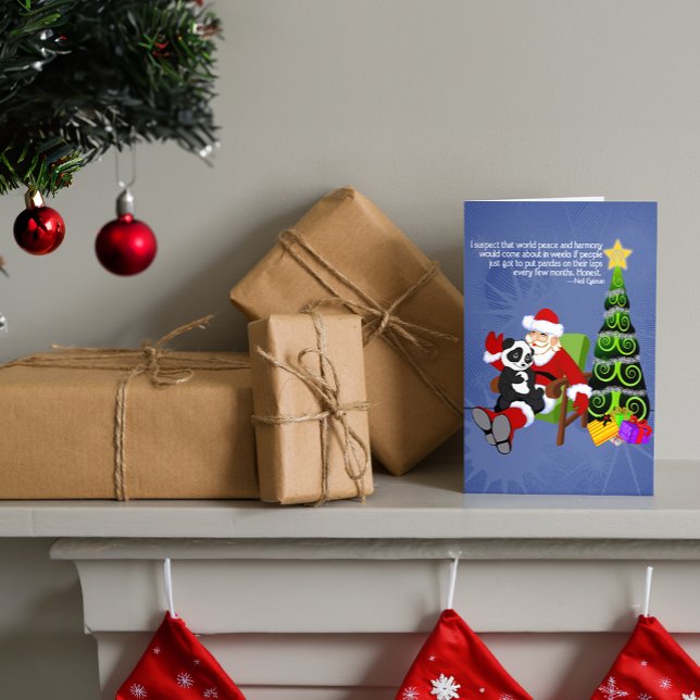 Cartão De Festividades Santa Panda (Criador carregado)